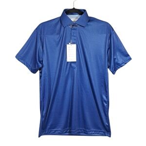 Collars & Co Mens Semi Spread Collar Polo Shirt Small‎ Turbo GT Navy Office